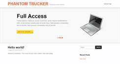 Desktop Screenshot of phantomtrucker.com