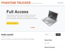 Tablet Screenshot of phantomtrucker.com